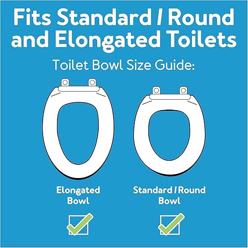 Vista 12 de Carex E-Z Lock - Asiento de inodoro elevado, elevador alargado para asiento de inodoro, añade 5 pulgadas de altura, capacidad de 300 libras, asiento