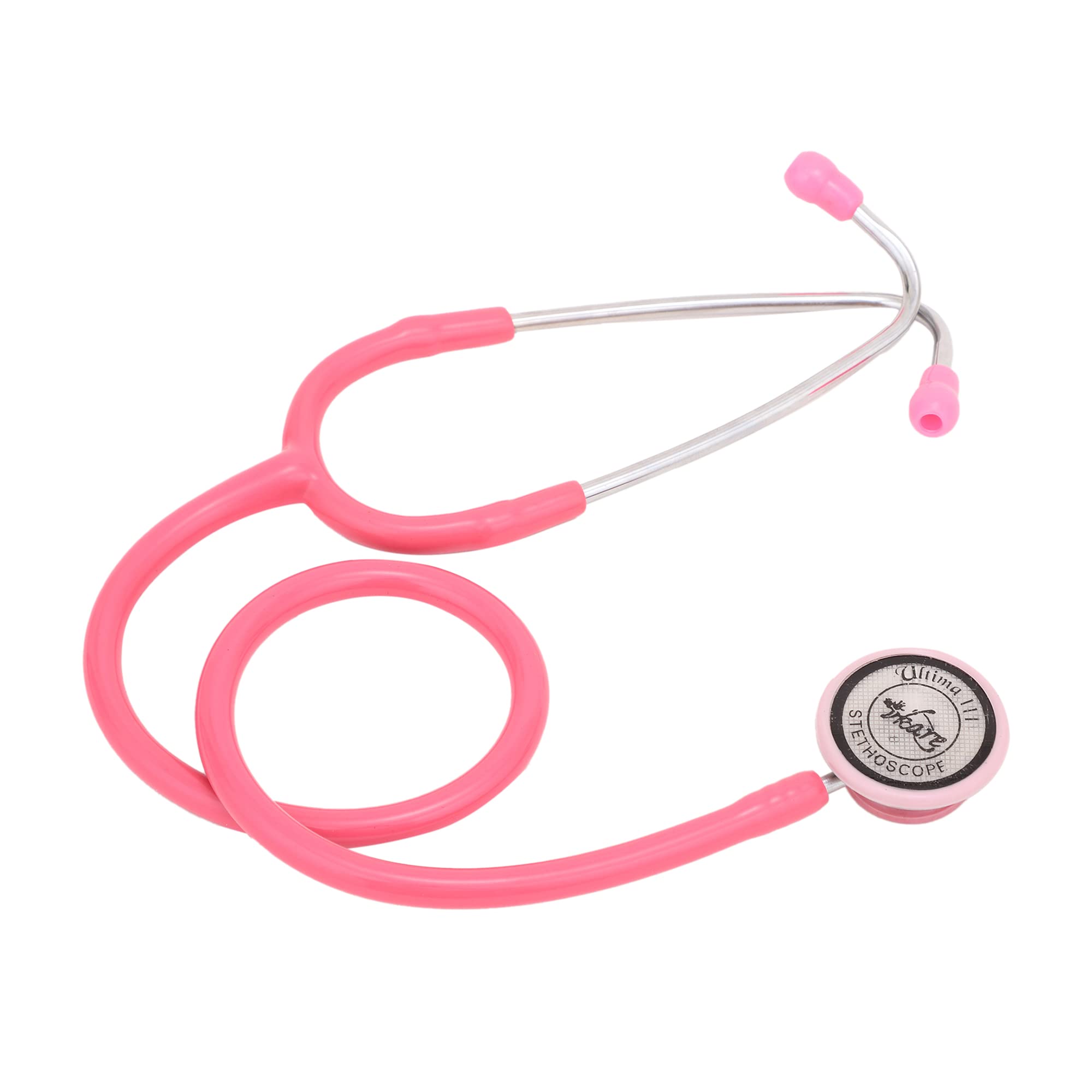 Vkare Adult Stainless Steel Stethoscope - Ultima 111- Pink Colour