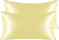 Vista 34 de NTBAY - Fundas de almohada de satén para cabello y piel, fundas de almohada sedosas de lujo con cierre de sobre.