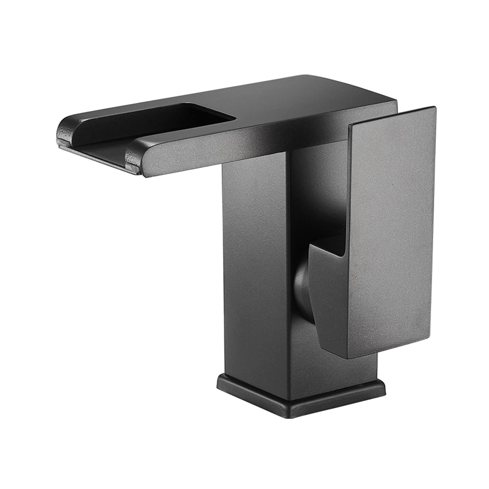 Robinet lavabo gris anti-brûlure à affichage thermique LED