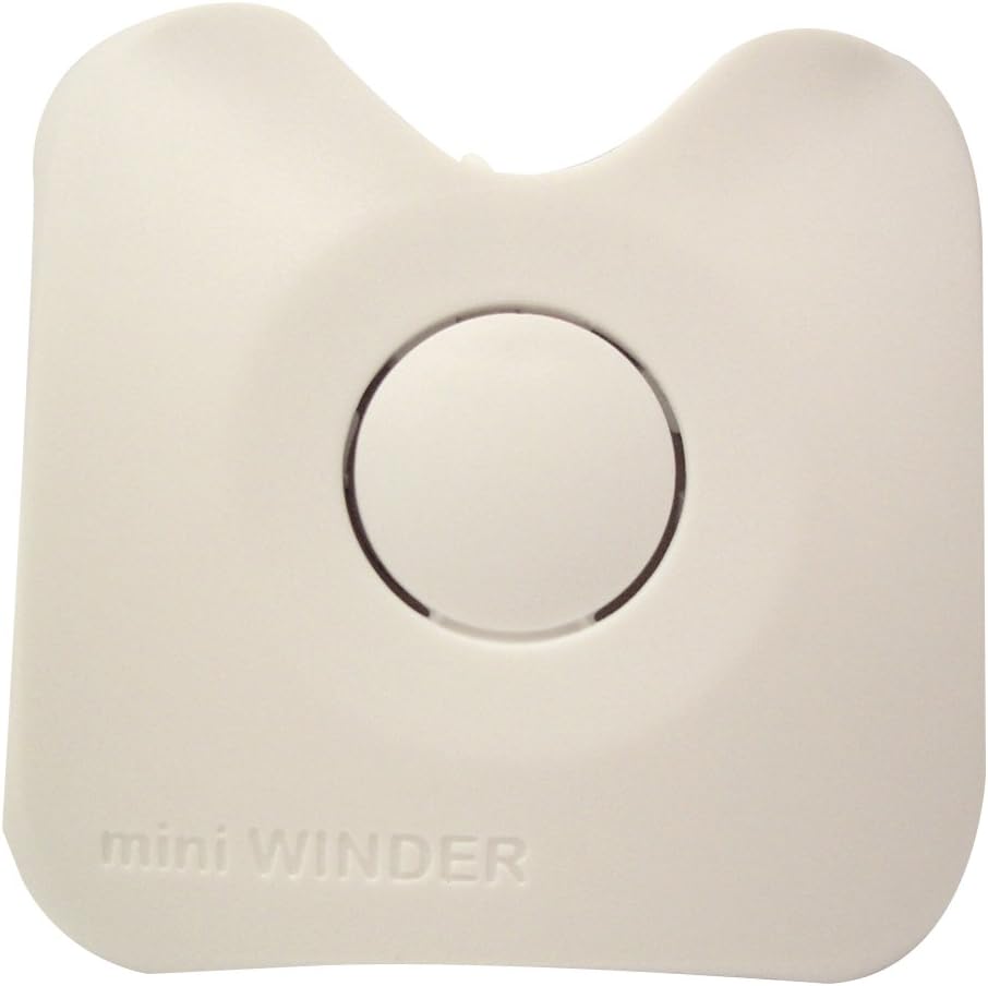 miniWINDER No More Tangled Earphones! Retractable, Spring Loaded, Automatic Earphone Cable Winder - White