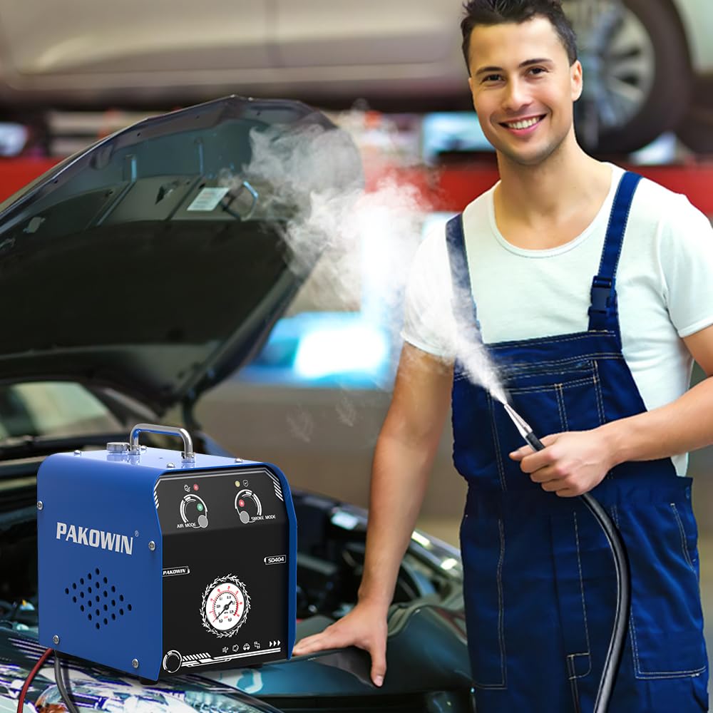 Autoschlauch-Rauchleckdetektor - 12V DC Vakuum-EVAP-Rauchprüfer mit Integrierter Luftpumpe – Multifunktionaler Diagnose-Tool für die Prüfung von Fahrzeugrohrleitungen