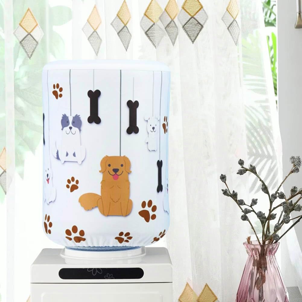 BAOZOON 5 Gallon Water Dispenser Barrel Dust Cover Durable Water Bucket Protective Covers for Water Cooler Reusable 5 Gallon Water Bottle Cover Sleeve for Home Office(Puppy) image 4