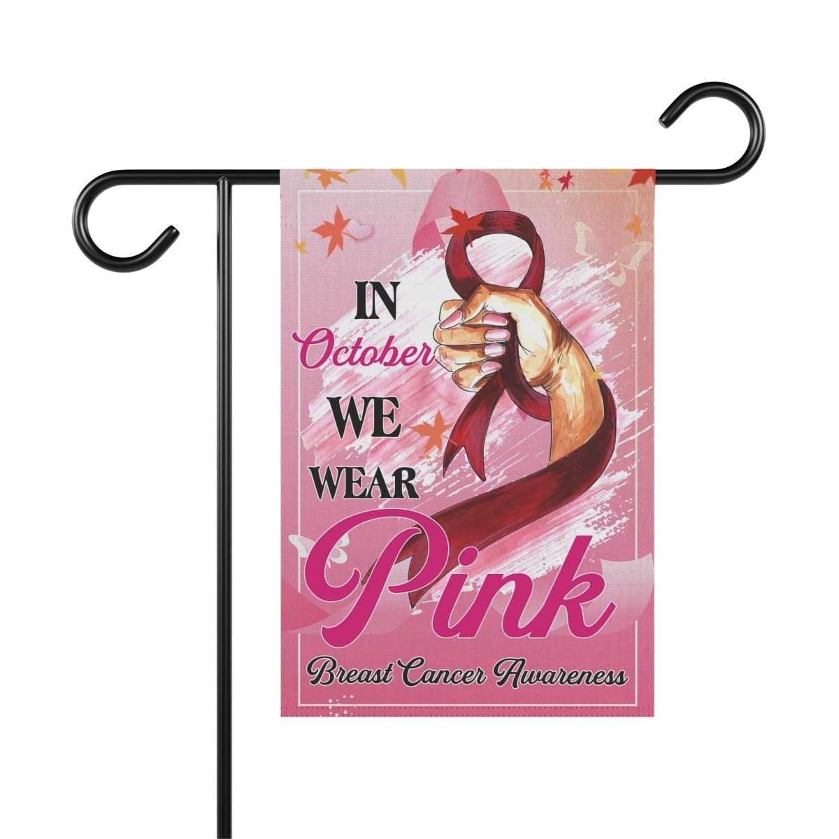 merican Flag - In October We Wear Pink Cancer Flag For Outdoor House Home Decorative Yard - Garden Flag SK1