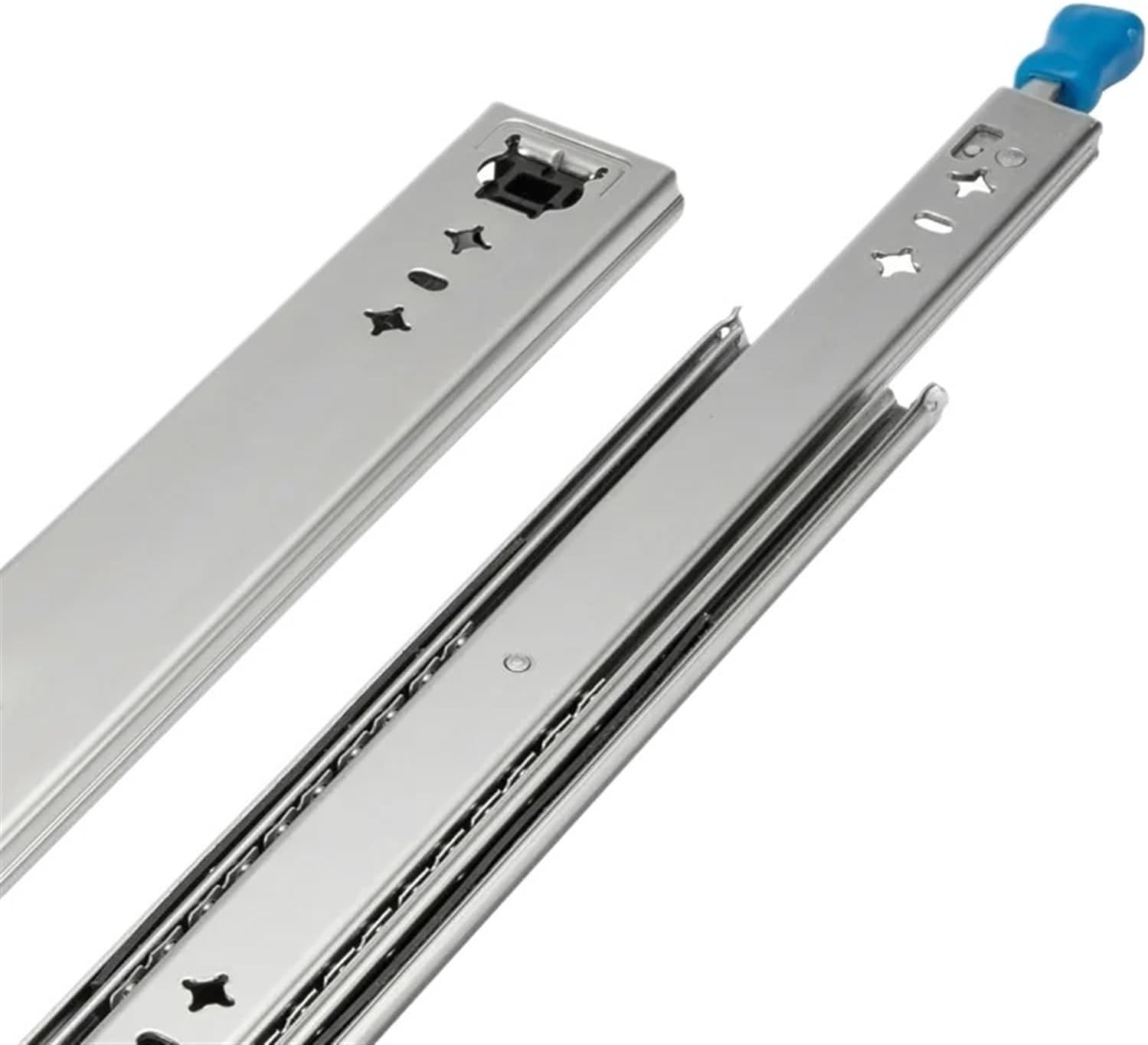 Side Mount Cabinet Runners Glides 10-60" Inch 120Kg Ball Bearing Heavy Telescopic Drawer Slide Rail with Lock(60inch(1500mm))