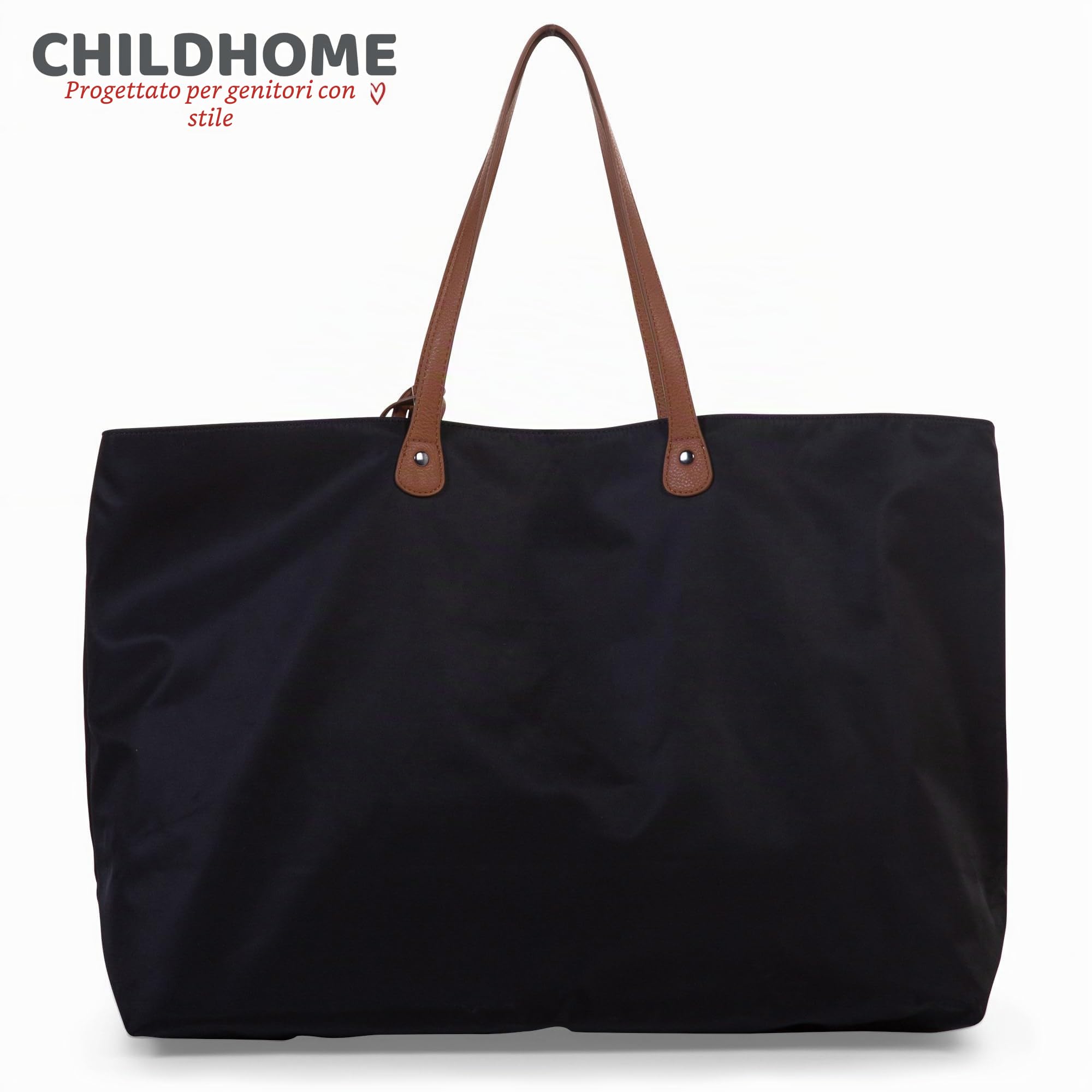 CHILDHOME Family Bag Borsa Fasciatoio Borsa da Viaggio Weekend Grande Capacità Nero e Oro