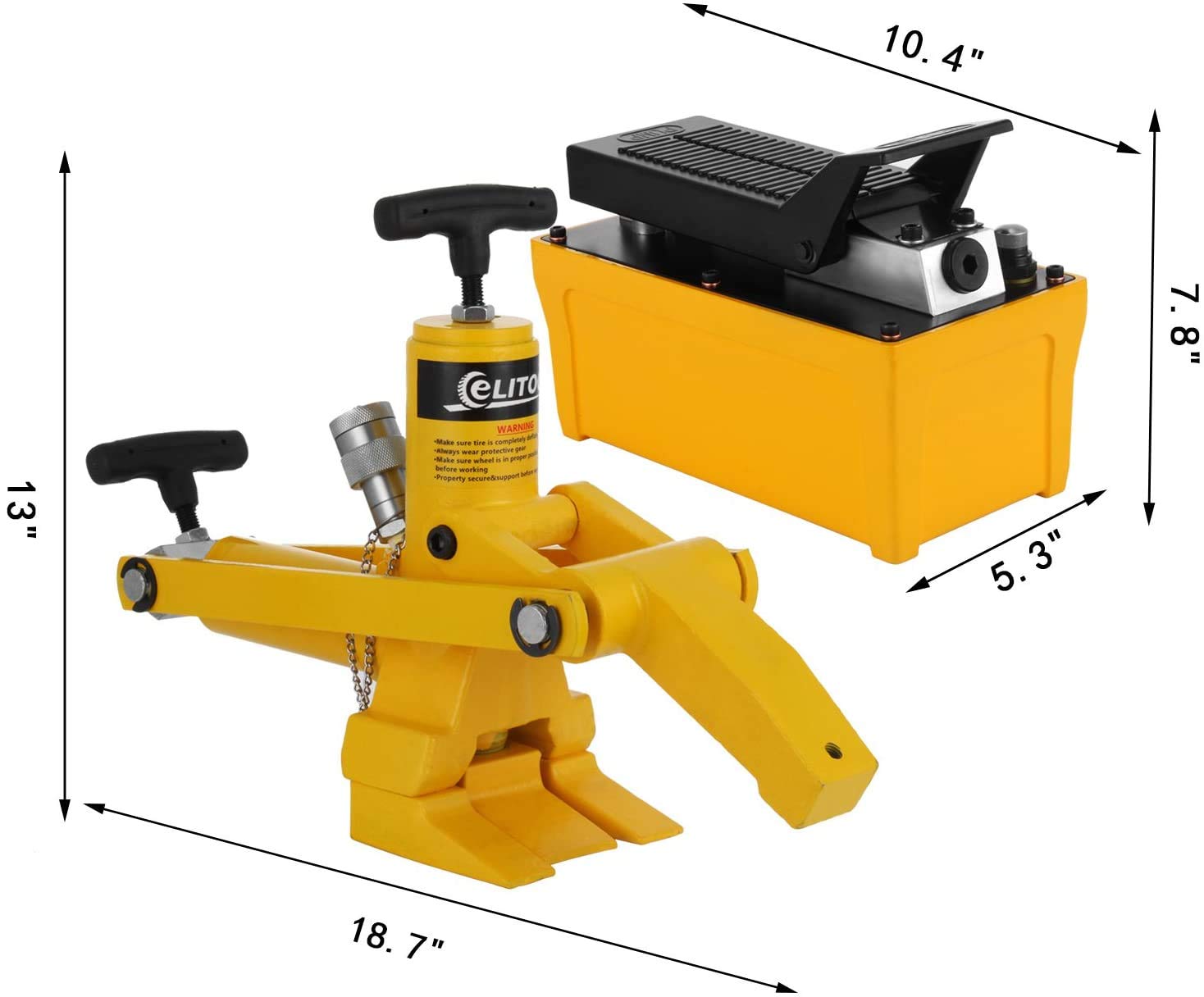 Tttopking Bead Breaker, 10000PSI Hydraulic Bead Breaker, 40150psi