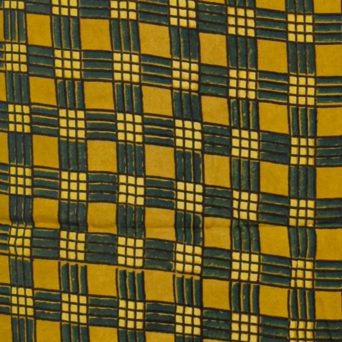 Image of Ethnics of Kutch Womens's Ajrakh Modal Silk Natural Dye Hand Block Print Unstitched Kurta Fabric
