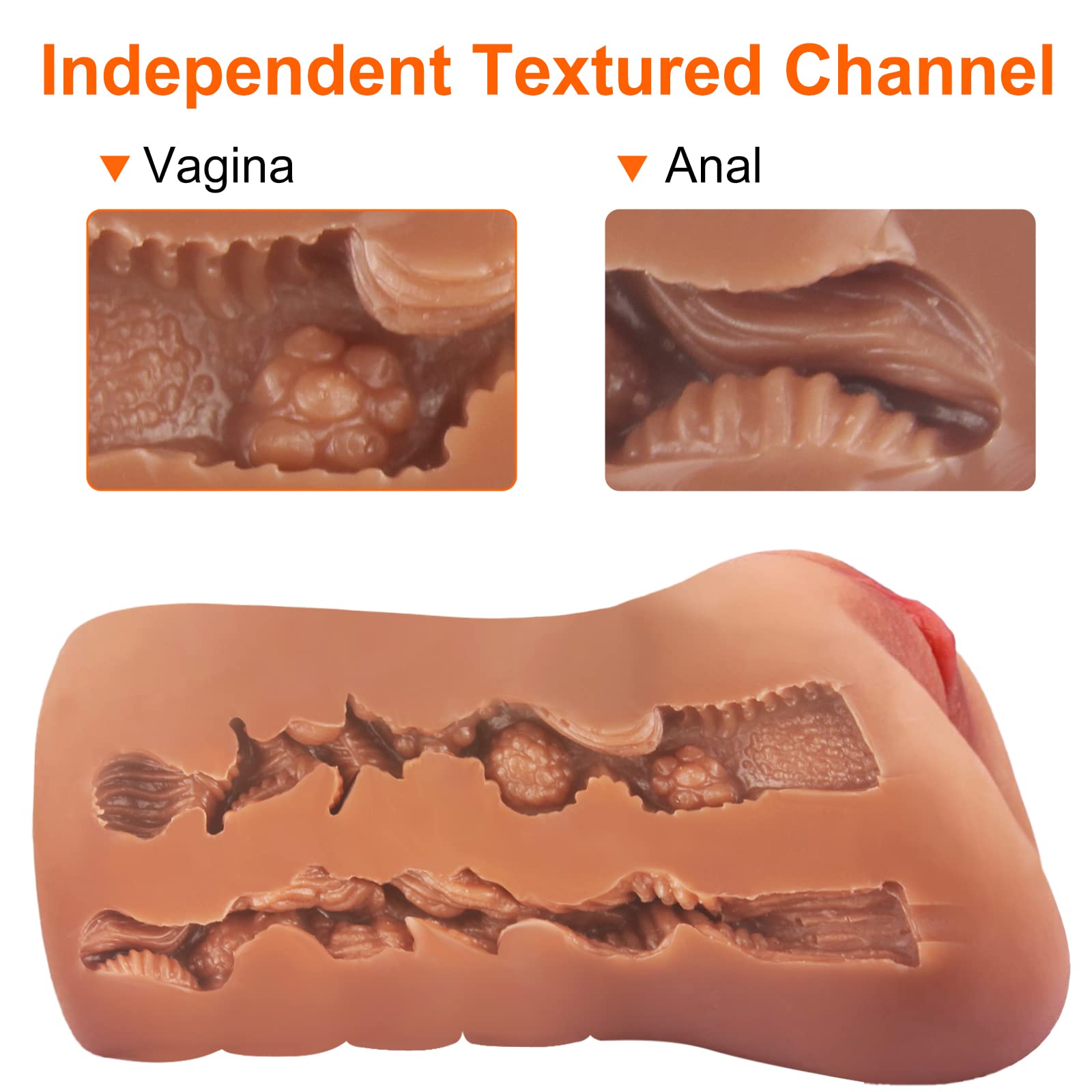 Pocket Pussy Sex Toys For Men - Adult Toys Male Masturbator Sex Doll With 3D Realistic Textured Tight & Real Mouth For Penis Stimulation, Male Blowjob Stroker Toys Adult Sex Toy For - View #4