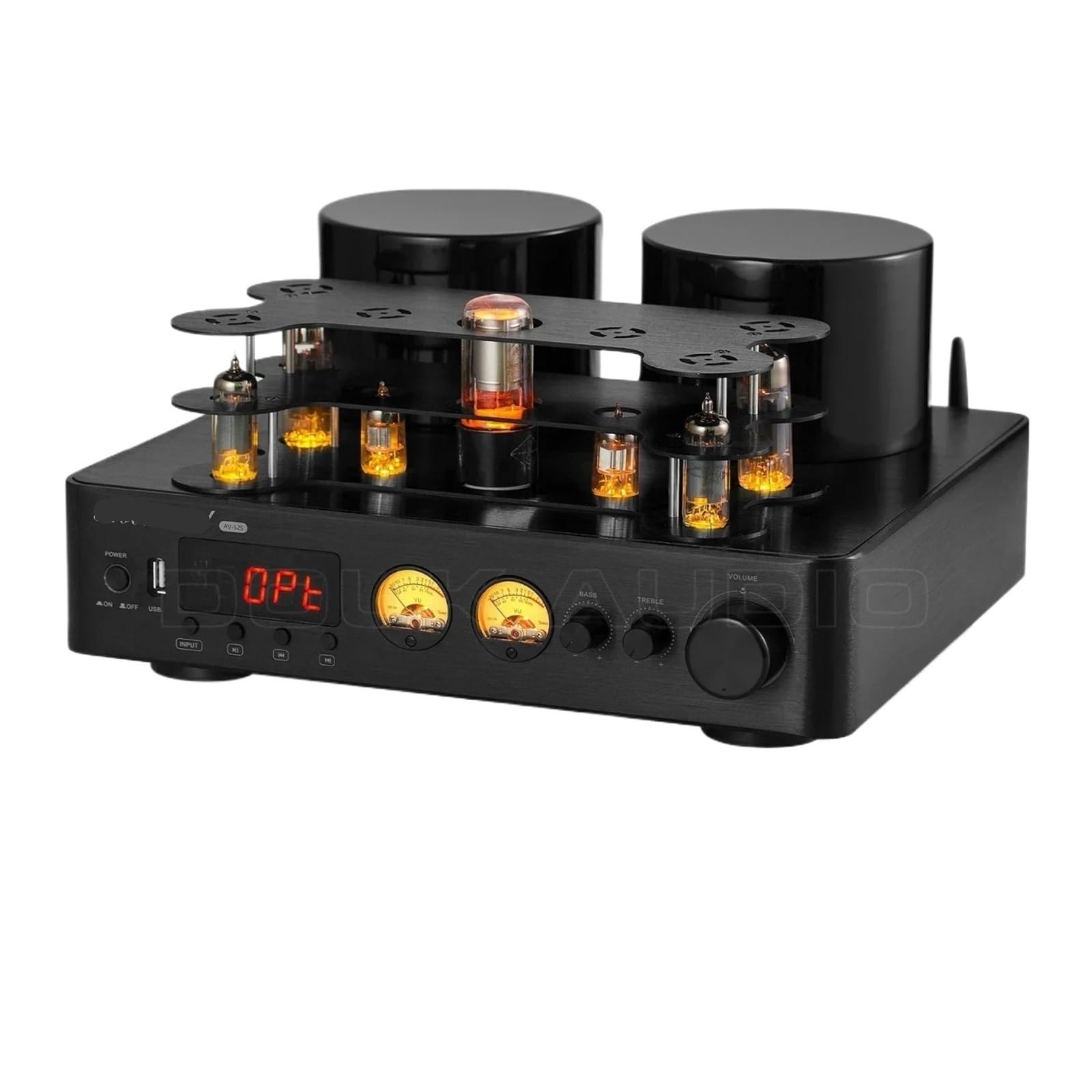HiFi Hybrid Stereo Tube Amplifier Audio Receiver Coaxial/Optical Power Amplifier U Player
