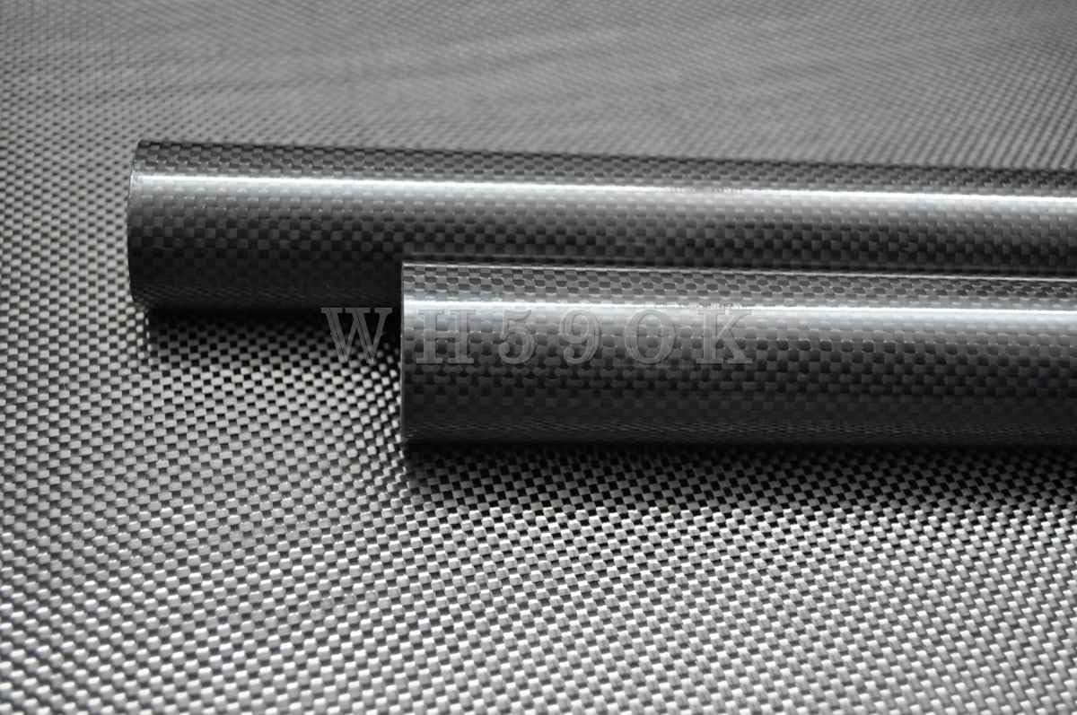 US. Carbon Fiber Tube 3K OD 26mm - ID 22mm 24mm X 1000mm Length 100% Full Carbon Composite Material/Pipes. Quadcopter Hexacopter. RC Plane/RC DIY WHABEST (1pcs 26x24x1000mm Glossy)