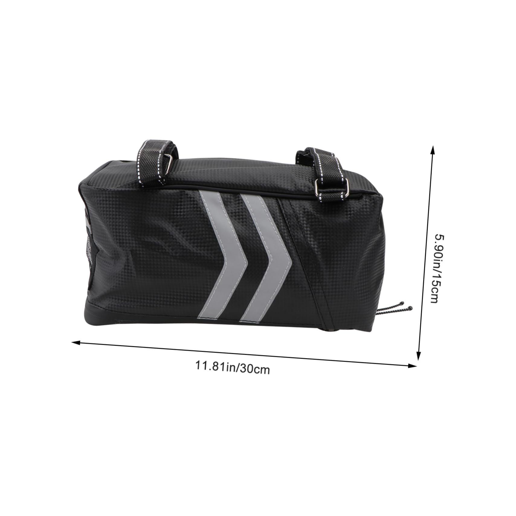 Borsa Posteriore per Bicicletta 9l, Scatola Portaoggetti in Pu, Doppia Cerniera, per Uso in Viaggio e Outdoor
