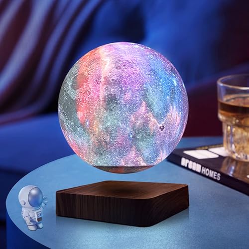 Miniatura 6 de HCNT Levitating Moon Lamp,Floating Galaxy Night Light,3D Moon Light Bedside Lamp,Levitation Cosmos Lava Desk Table Lamp for Unique