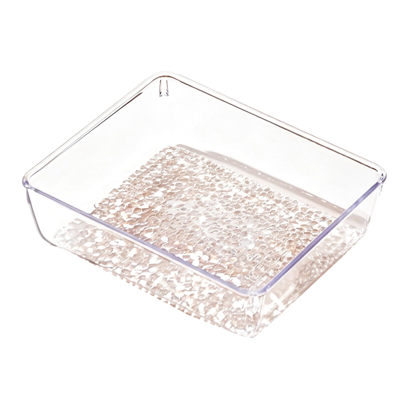 Whoasyst Multifunctional Clear Nordic Snacks Bowls Space Saving Stackable Fruit Serving Tray for Desktop Decoration Fruit Plate