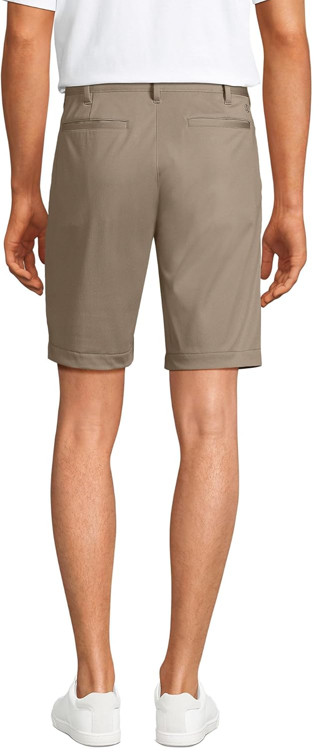 Lands' End Men's Traditional Fit 9" Flex Performance Golf Shorts