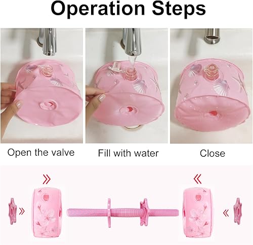 Miniatura 3 de Water Filled Dumbbells Set for Women Travel Weights Adjustable