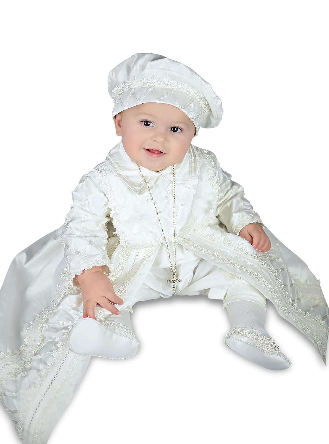 Baby Boy Christening Gown, Spanish Style outfit. Baptism Outfit B001