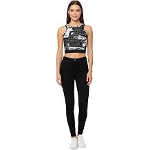 Magazine Print Crop Top