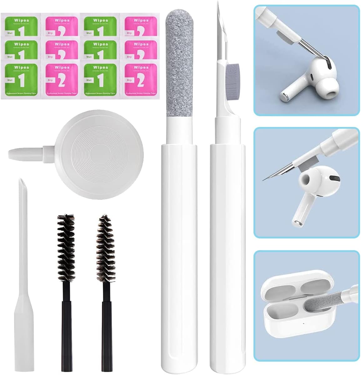 Airpod Cleaner Kit, Airpods Pro Cleaning Pen,MultiFunction Cleaner Kit