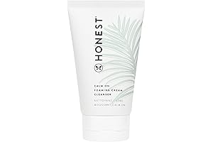 Honest Calm On Foaming Cream Cleanser for Sensitive Skin with Hyaluronic Acid + Calming Phyto-Blend