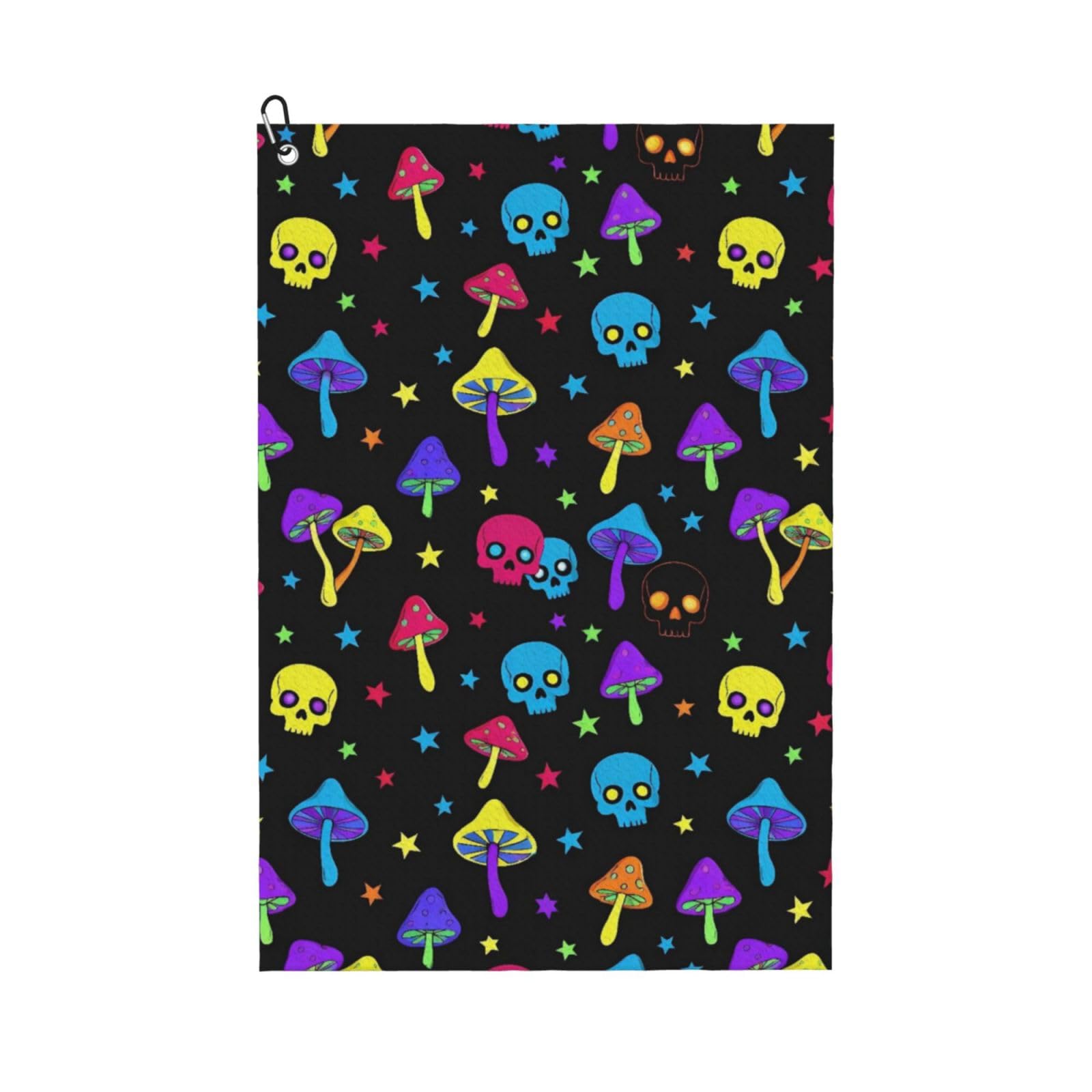 BSDFGSDD mushroom skull Golf Towel 24 x 16 inches