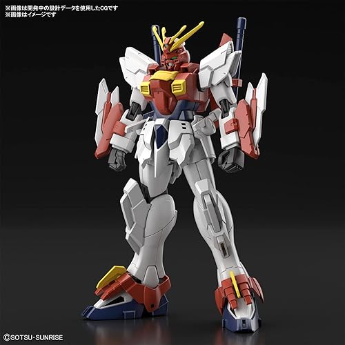 Miniatura 2 de Bandai Hobby HG Gundam Breaker Battrologe, Blazing Gundam, escala 1/144, modelo de plástico codificado por colores (199636)