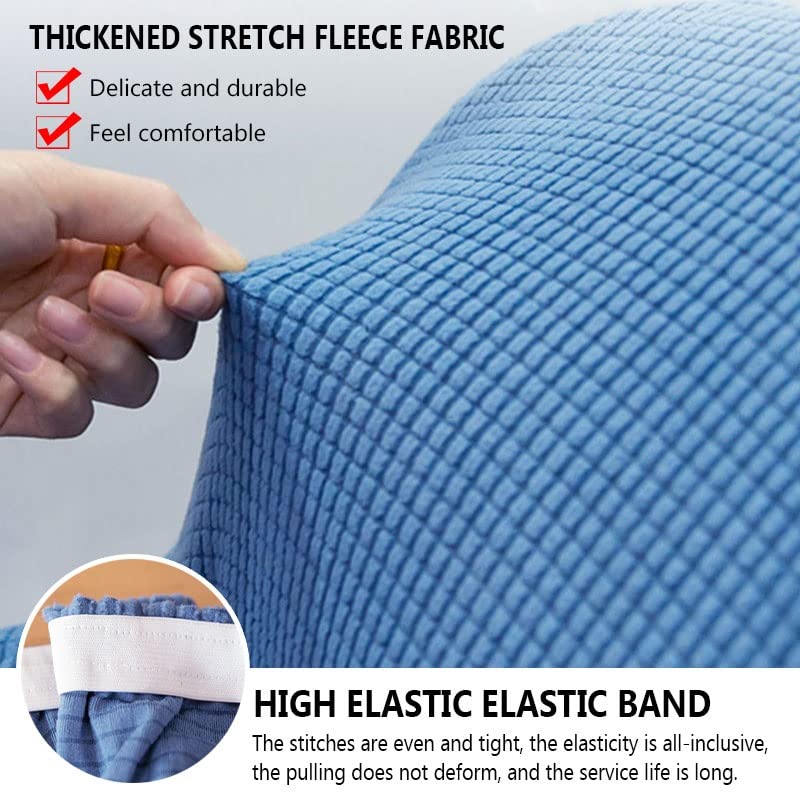 Coprisedia elastici per sedie da pranzo con braccioli, protezioni elastiche per seduta per soggiorno e sala da pranzo, universali, per ufficio e decorazione della casa