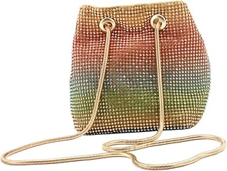 1 bolsa de ombro, bolsa de ombro, bolsa de strass, bolsa feminina transversal, bolsa de mão com strass, bolsa de mão feminina de cristal, bolsa de ombro para mulheres e meninas, bolsa transversal, Colorido.