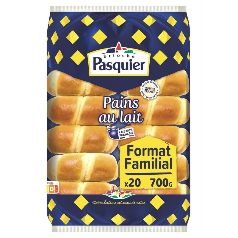 PAINS AU LAIT 700 G, BRIOCHE PASQUIER, LOT DE 4