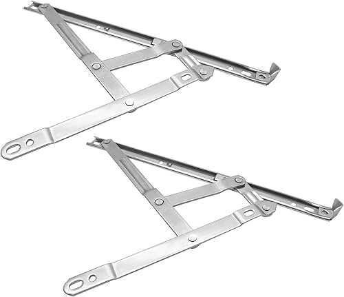 Miniatura 13 de 1 par de bisagras de ventana abatibles de acero inoxidable de 10 pulgadas bisagras ocultas de fricción