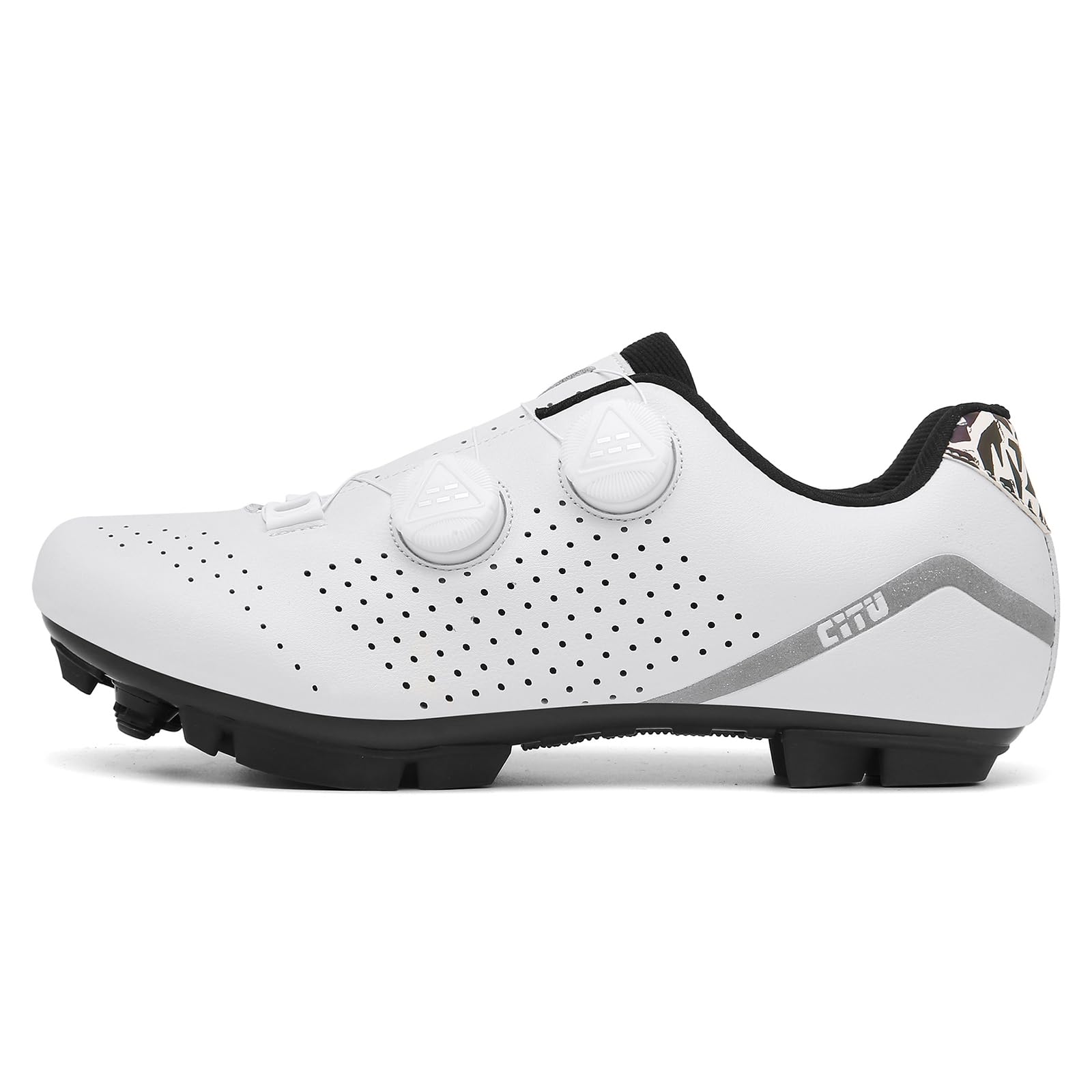 Fahrradschuhe Herren Damen MTB Schuhe kompatibel mit SPD 2 Schrauben mit Cleats, Mountainbike Schuhe Unisex Draussen