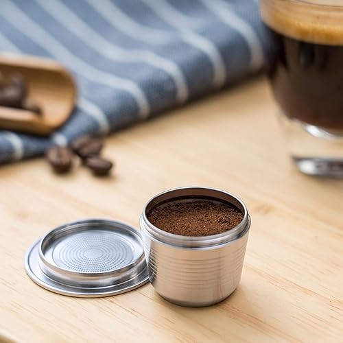 Miniatura 4 de Pokerty9 Cápsula de filtros de café, a prueba de desgaste, a prueba de óxido, fuerte compatibilidad, proceso de minutos, taza de cápsula de alta