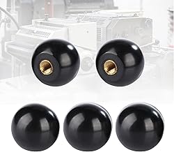 5Pcs Ball Lever Knob, Bakelite Ball Lever Knobs, M8 Female Thread Machine Handle 32mm Diameter Round Handle Ball Knob for Machine Tools