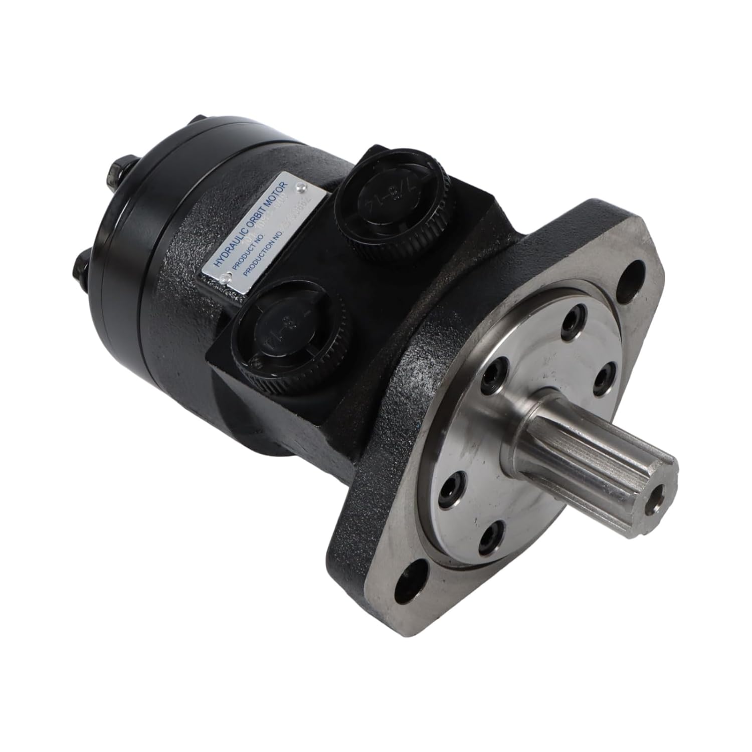 101-1083-009 Hydraulic Motor Replacement for Char-Lynn H Series, 2-Bolt SAE-A Mount SAE 6B Splined Shaft SAE O-Ring Ports, Low Speed High Torque for Construction Agricultural Machinery
