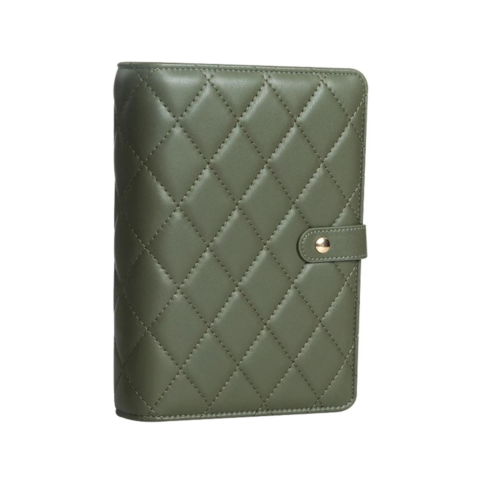 FDzkrtvm Transparent Jewelry Storage Book, PU Leather Jewelry Storage Book With Waffle Pattern And Transparent Loose-leaf Multicolor(Green)