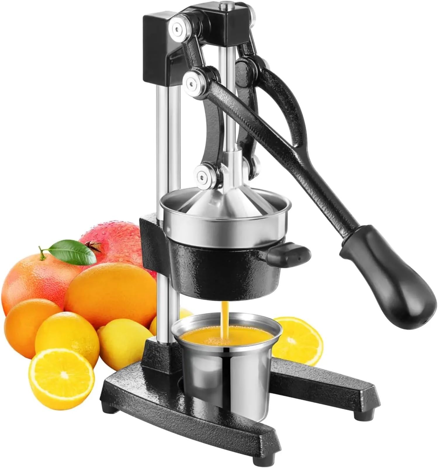 Exprimidor manual de frutas, Exprimidor Manual de Hierro Fundido for Naranja, Limón, Lima, Granada, 40 cm