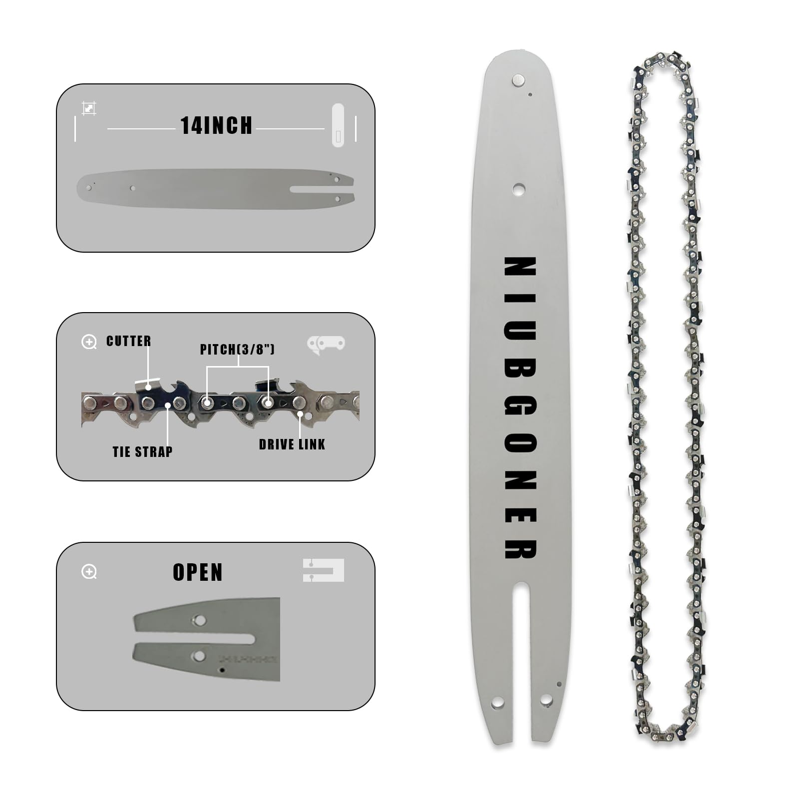 KIT DI CONVERSIONE OREGON SPEEDCUT NANO STIHL MS201T 325" 1.1MM 40CM - Foto 2