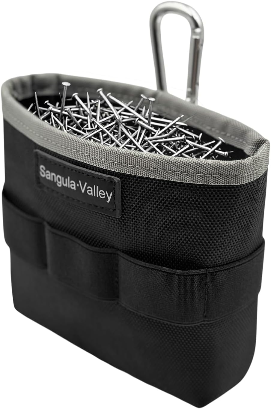 Electrician Tool Pouch, 1680D Waterproof Oxford Multifunctional Screw/Nail Bags，Tool Organizer for Carpenters, Plumbers, HVAC, All Trades(Grey)