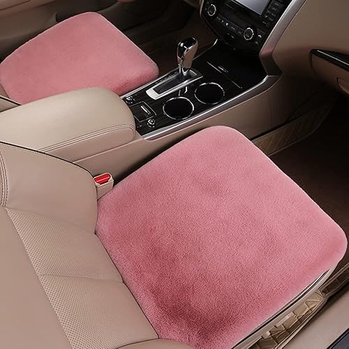 Miniatura 7 de LoveisLove Cojín de asiento de automóvil para asiento de conductor, almohadilla de asiento de felpa sintética, suave, cómoda, cálida, silla de