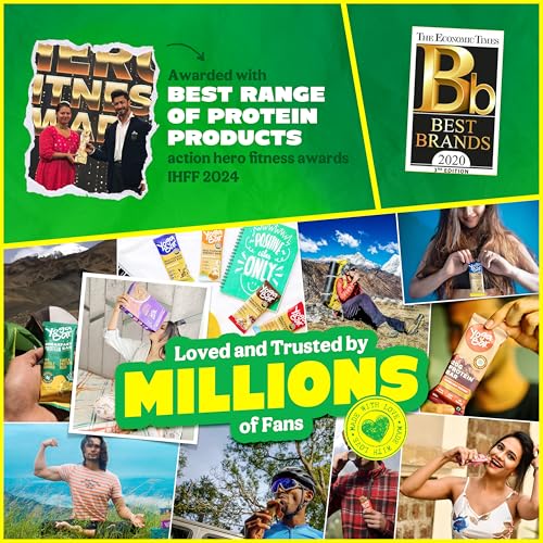 Image of Yogabar Pro Clean Whey Protein Powder, Chocolate Flavour, 25g Protein Blend with Zero Calorie Sweetener, 35g x Pack of 3