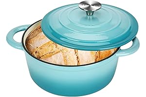 Cast Iron Dutch Oven: 4.5 Quart Family-Friendly Delicacies Cooker