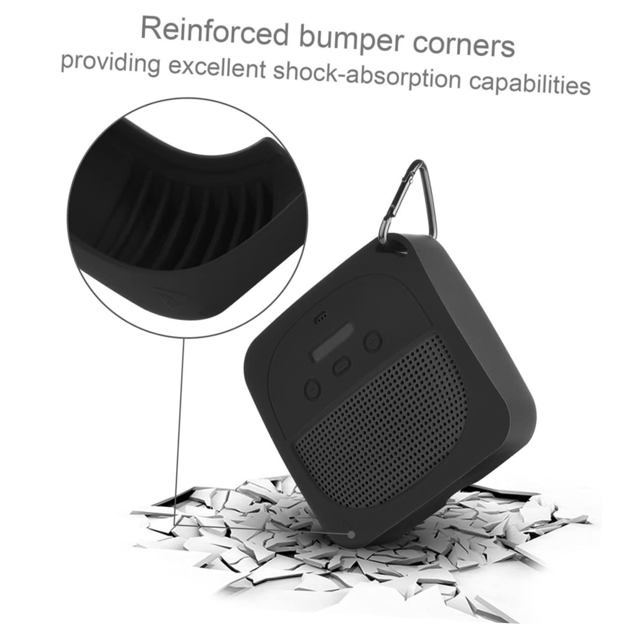 OSALADI 1pc Speaker Protective Case for Shockproof and Wear-Resistant Lightweight for Outdoor Activities Deep