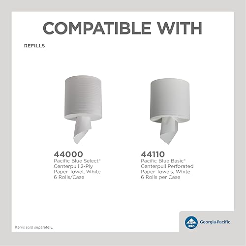 Miniatura 7 de GP PRO (Georgia-Pacific) - Dispensador universal de toallas de papel y limpiaparabrisas (Georgia-Pacific), humo translúcido, 54050, 10.250 pulgadas