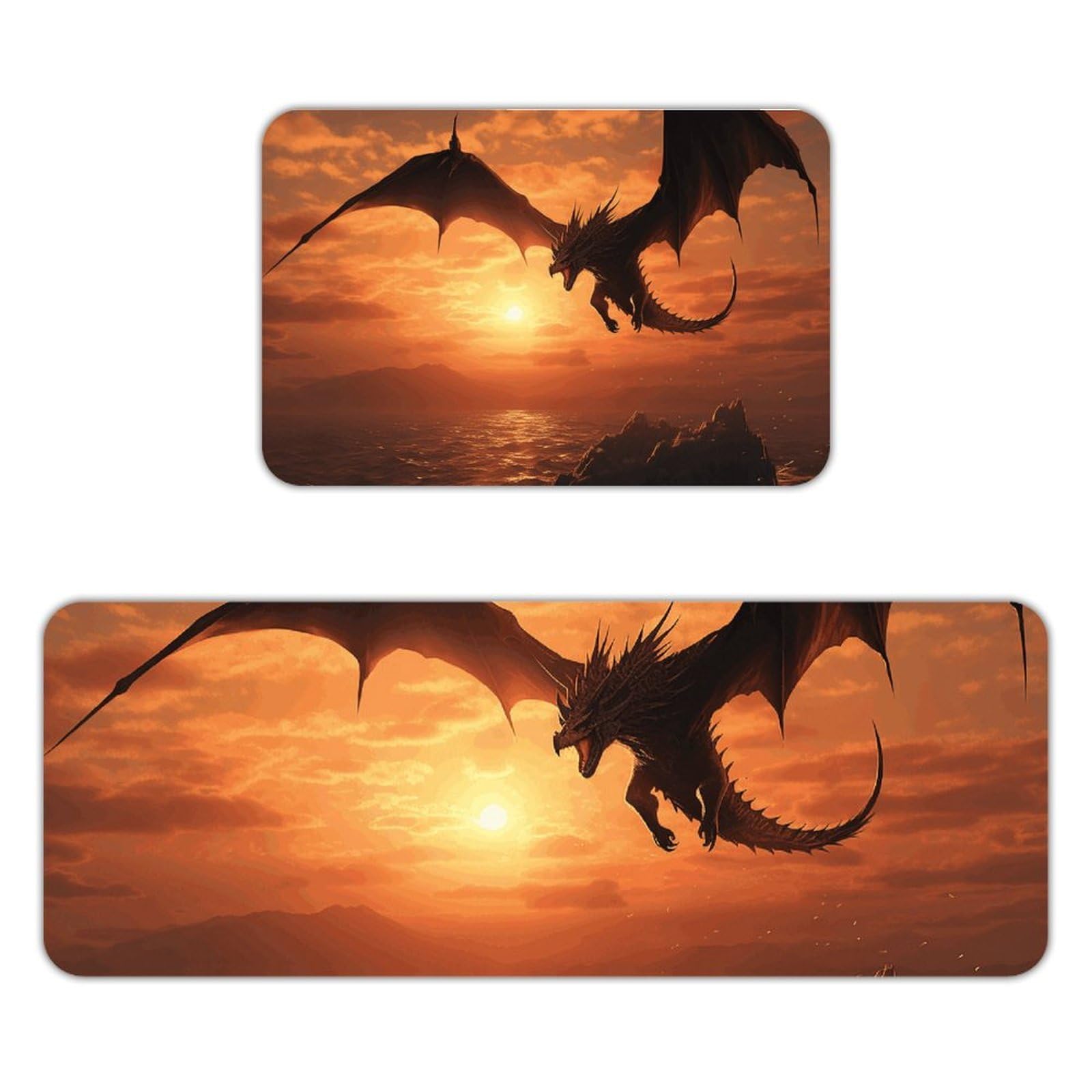 Tapete de cocina Flying Dragon para un suelo suave, seco y libre de salpicaduras
