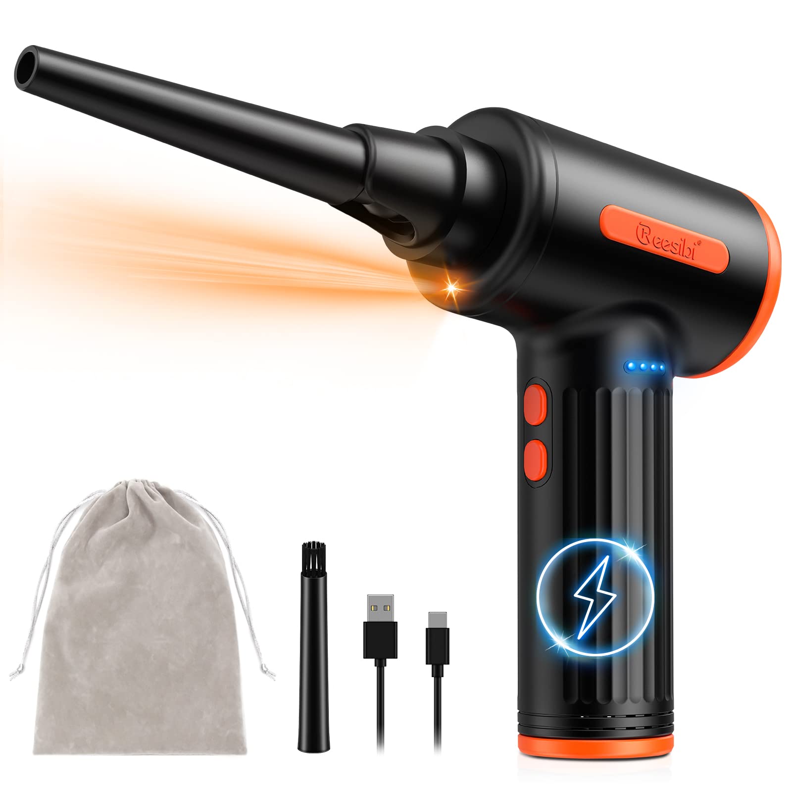 Buy Reesibi Electric Compressed Air Duster for Computer Keyboard ...