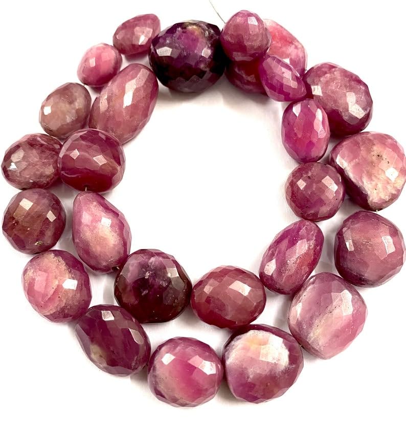 Perles saphir bio rose naturel pour créer le collier bohème chic de vos vacances