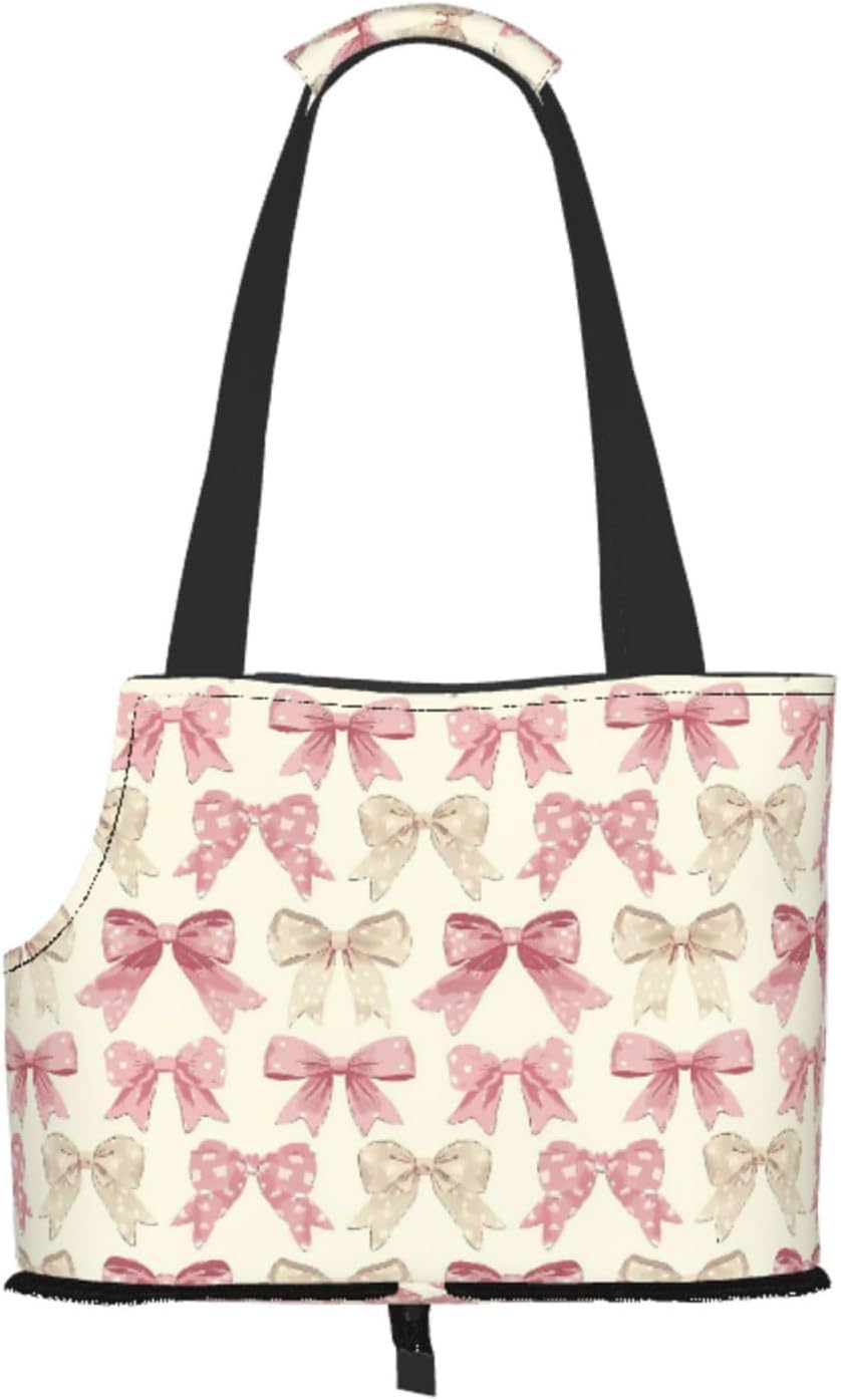 Preppy Aesthetic (3) for Foldable Small Pet Tote Bag, Waterproof Outdoor Shoulder Bag for Cats & Dogs