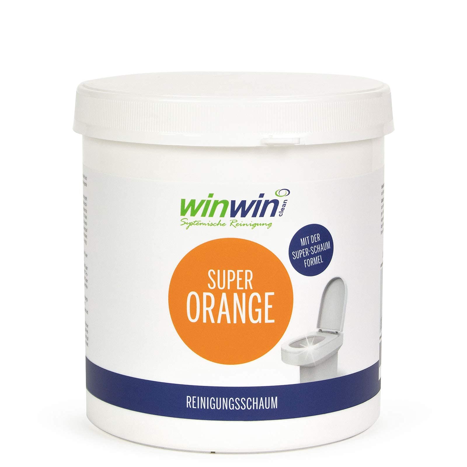winwinCLEAN® Set: WC-Cleaner I Toilettenbürste, Klobürste mit antibakteriellem Bürstenkopf I Tropffreie WC Bürste für effektive Reinigung bis unter den Rand | inkl. WC Bürstengarnitur | Weiß/Grau