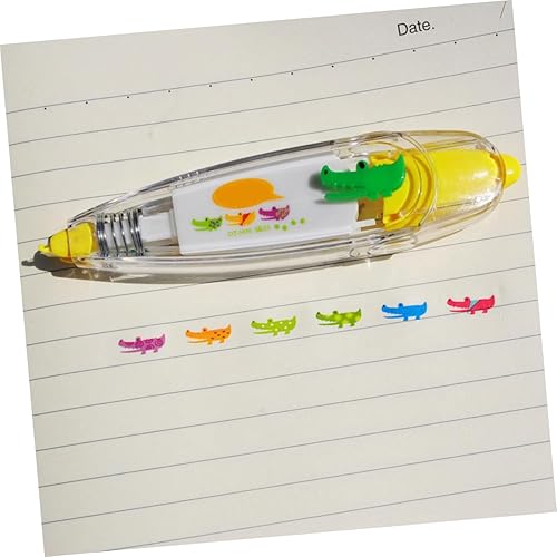 Miniatura 4 de Cinta de corrección de bricolaje para álbumes de recortes, cinta decorativa amarilla para diario, escuela, oficina, fácil de aplicar