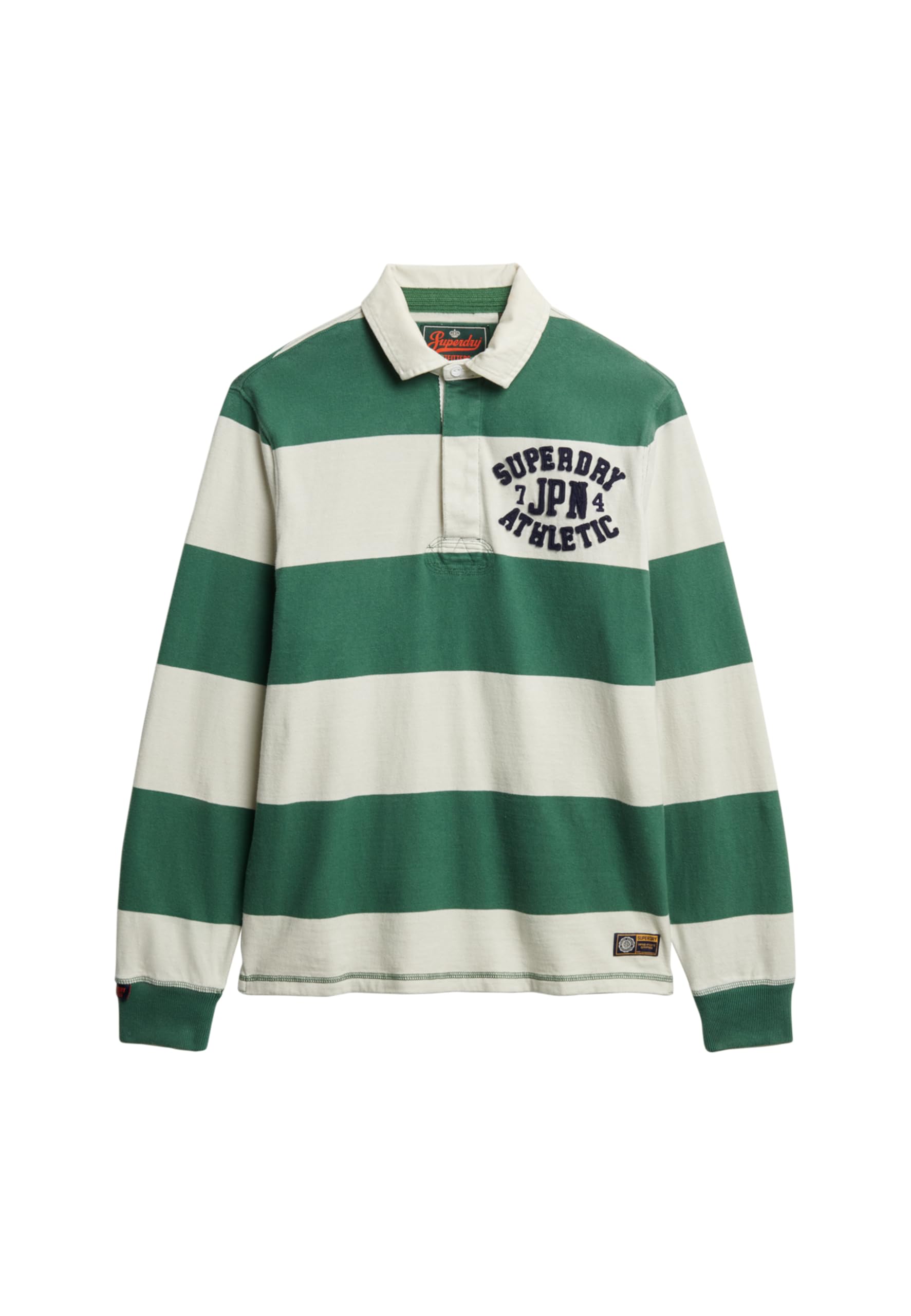 Superdry Vert Long Sleeve Polo Shirt Vintage Athletic